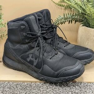 Under Armour Boots Mens Size 14 Black Valsetz RTS 1.5 Tactical Military Combat